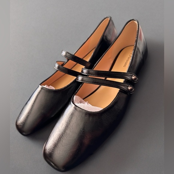 NEW Paravano Mary Jane Shoes for Women | Square Toe Women's Flats - Picture 2 of 9
